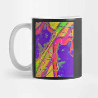 Halftone Cat V2 Mug